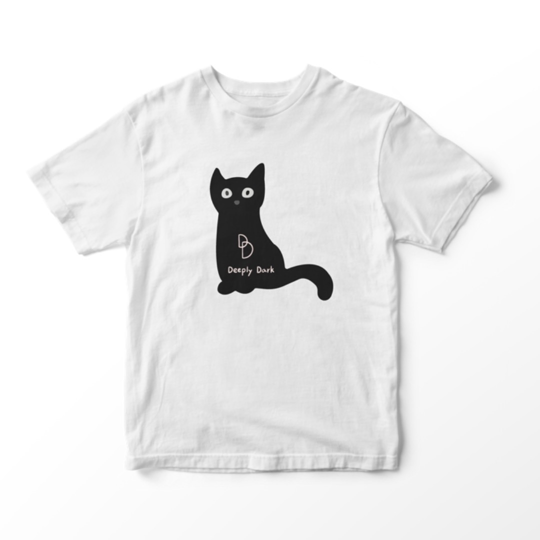틴스튜디오,DD Black CAT T-shirt