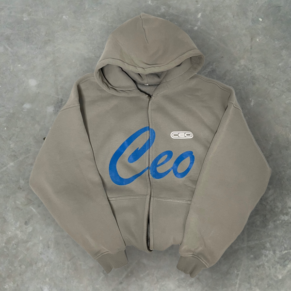 틴스튜디오,CEO Damaged Hood Jacket (Gray)