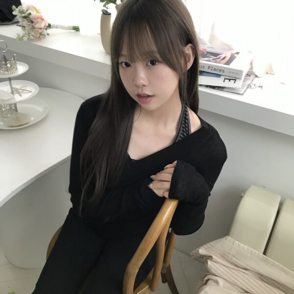틴스튜디오,keemy 여리 브이넥 긴팔티
