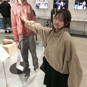 keemy 하이넥 벌룬 크롭 야상 점퍼