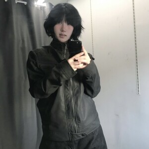 shun 스트릿 레더 자켓