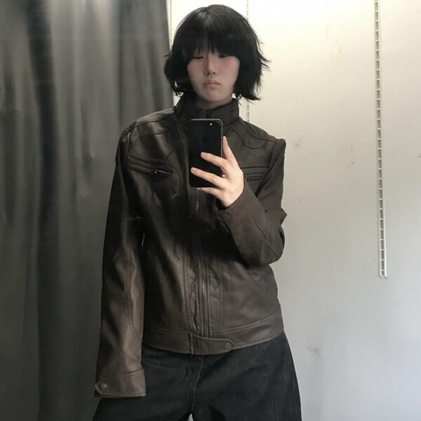 틴스튜디오,shun 스트릿 레더 자켓