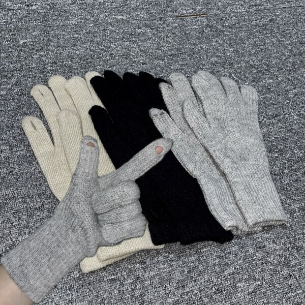 틴스튜디오,[당일발송] wooah Fingerhole Touch Knit Gloves